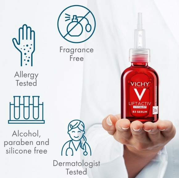 VICHY LIFTACTIV VITAMIN B3 FACE SERUM FOR DARK SPOTS & WRINKLES. - Picture 6 of 12